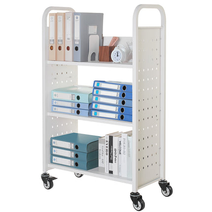 Bibliotekos vežimėlis knygoms VEVOR HXTC-3LD, 150 kg keliamoji galia