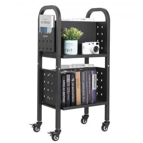 Knygų vežimėlis VEVOR HXTC-2LX, 70 kg keliamoji galia