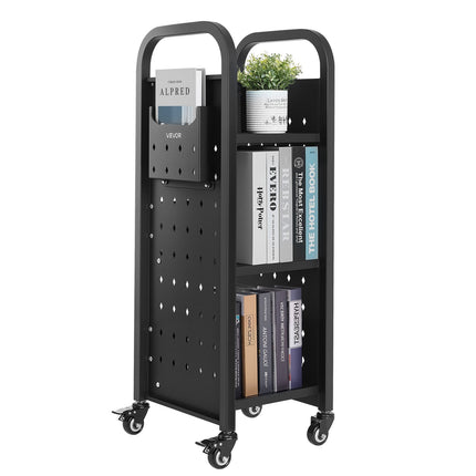 Knygų vežimėlis VEVOR HXTC-3LX, 100 kg keliamoji galia
