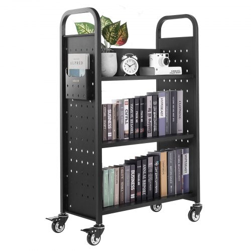 Knygų vežimėlis VEVOR HXTC-3LD, 150 kg keliamoji galia