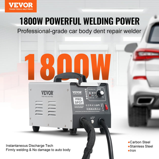 Kėbulo lyginimo taškinio suvirinimo aparatas VEVOR PRO, 1,8 kW