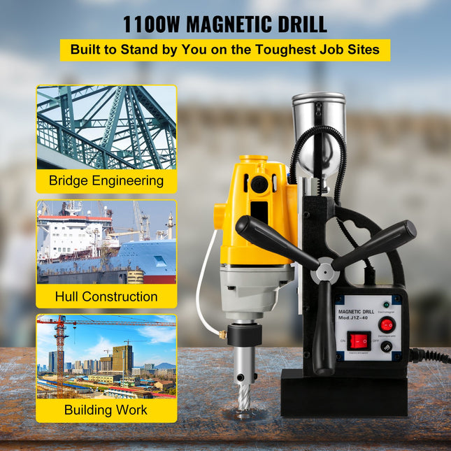 Magnetinės gręžimo staklės VEVOR MD40, 1100W