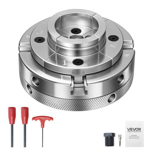 Medžio tekinimo staklių griebtuvas VEVOR CK4-4S-SS, 100 mm