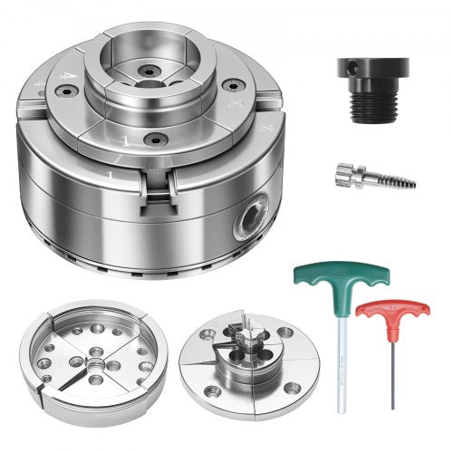 Medžio tekinimo staklių griebtuvas VEVOR CK4-4K-3SET-SS, 102 mm