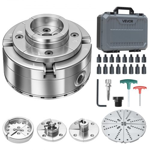 Medžio tekinimo staklių griebtuvas VEVOR CK4-4K-5SET-SS, 102 mm