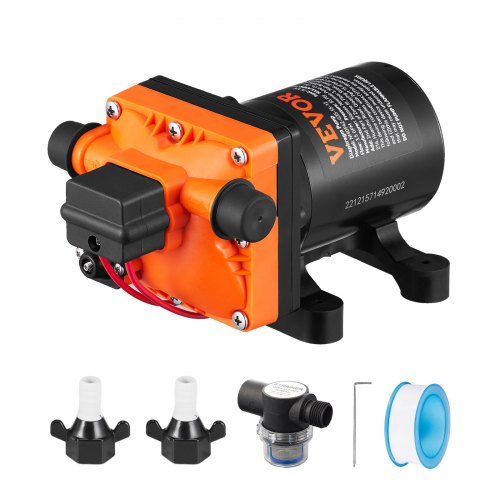 Vandens diafragminis siurblys VEVOR NMDP42-G35-55-12, 13,25 l/min