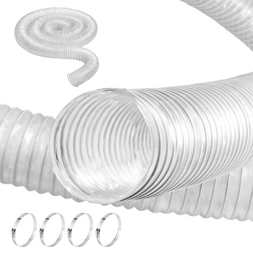 Dulkių nusiurbimo žarna VEVOR 2.5inch-1, 63 mm x 3,05 m