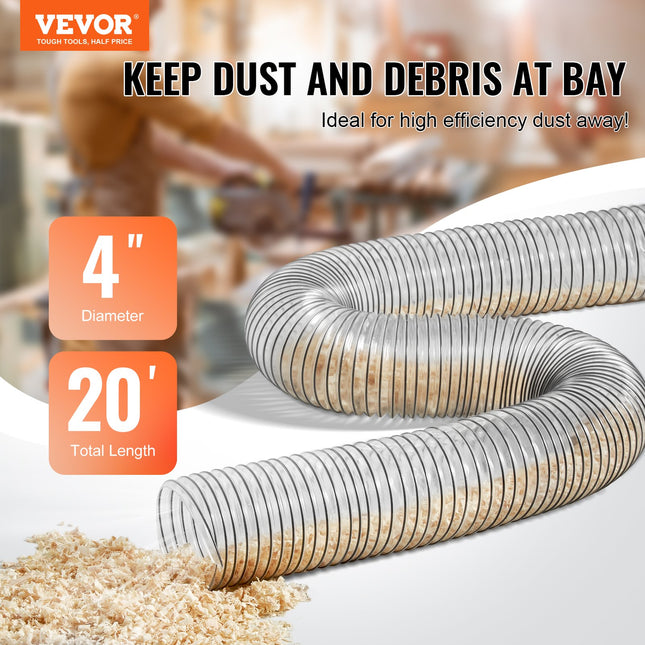 Dulkių siurbimo žarna VEVOR 4inch-1, 100 mm x 6,1 m