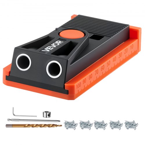 Kišenių skylių gręžimo šablonas VEVOR XK2-2501, 12,7–38,1 mm reguliuojamas