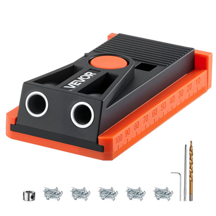 Kišenių skylių gręžimo šablonas VEVOR XK2-2501, 12,7–38,1 mm reguliuojamas