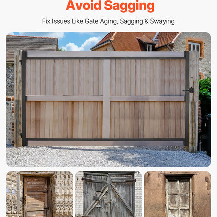 Vartų rėmo montavimo rinkinys VEVOR AA70000301, reguliuojamas plotis 152–244 cm