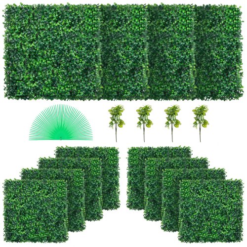Dirbtinės gyvatvorės panelės VEVOR Boxwood, 12 vnt. rinkinys