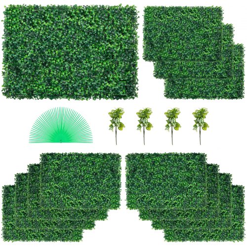 Dirbtinės gyvatvorės panelės VEVOR Boxwood, 12 vnt. (60x40 cm)