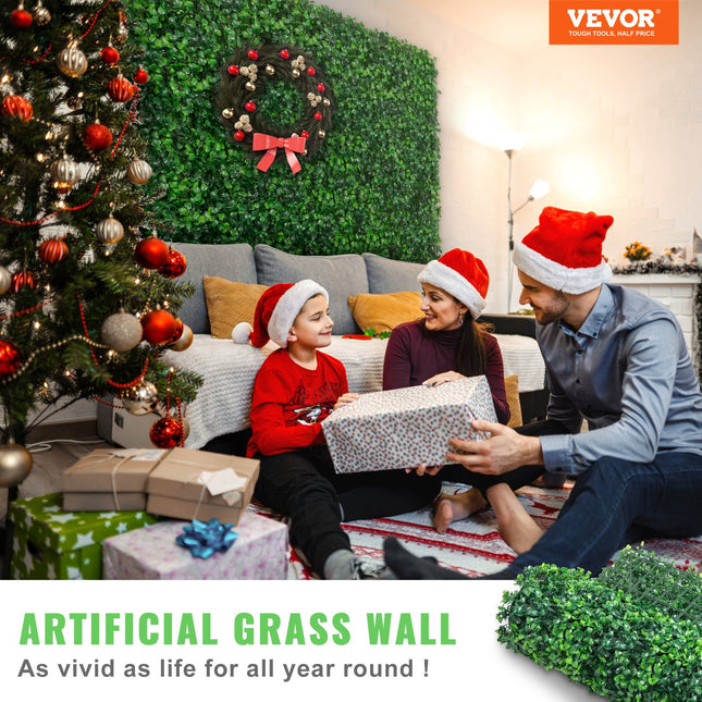 Dirbtinės gyvatvorės panelės VEVOR Boxwood, 12 vnt. (60x40 cm)