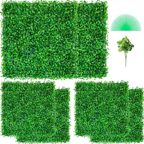 Dirbtinė gyvatvorė VEVOR Boxwood Panel, 50x50 cm, 6 vnt.
