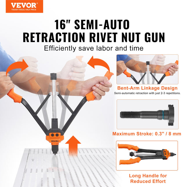 Kniediklis sriegiamoms kniedėms VEVOR DY-8807, 40,6 cm