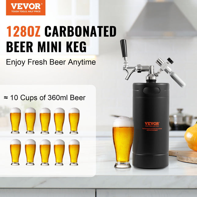 Alaus pilstymo sistema VEVOR KIT BEER-12 4L-2B, 4 l talpos