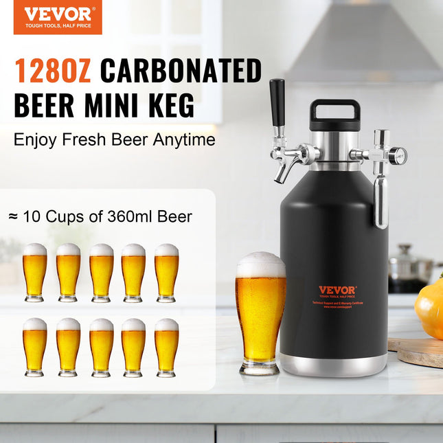 Alaus pilstymo sistema VEVOR KIT BEER-23, 4 l talpos