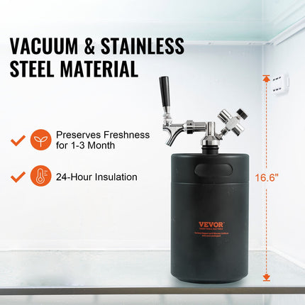 Alaus pilstymo sistema VEVOR KIT BEER-12 5L-2B, 5 l