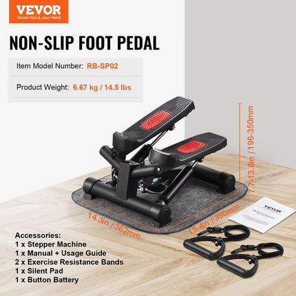 Mini steperis VEVOR RB-SP02, 150 kg apkrova