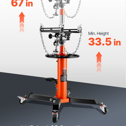 Pavarų dėžių keltuvas VEVOR 1100ORANGEJACK, 500 kg
