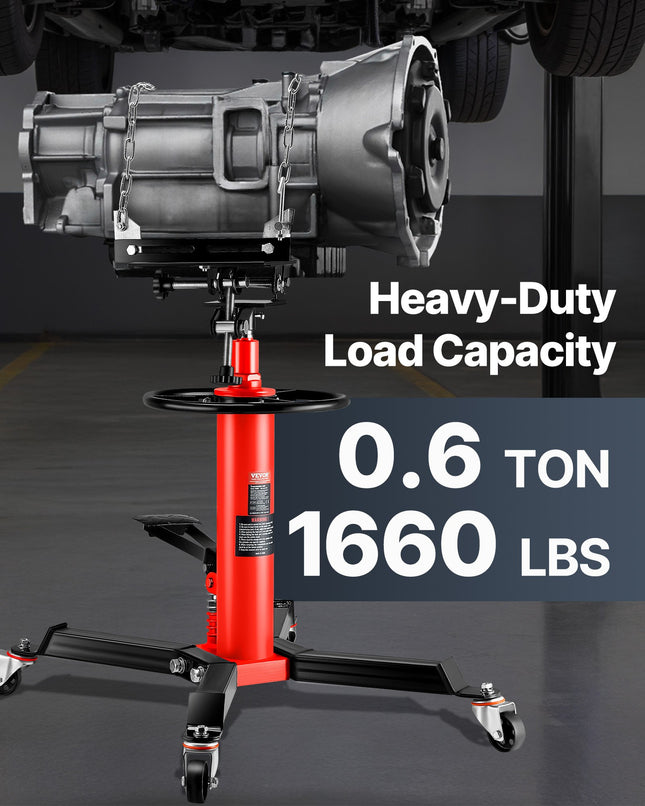 Hidraulinis pavarų dėžių keltuvas VEVOR 1660REDJACK, 0,75 t