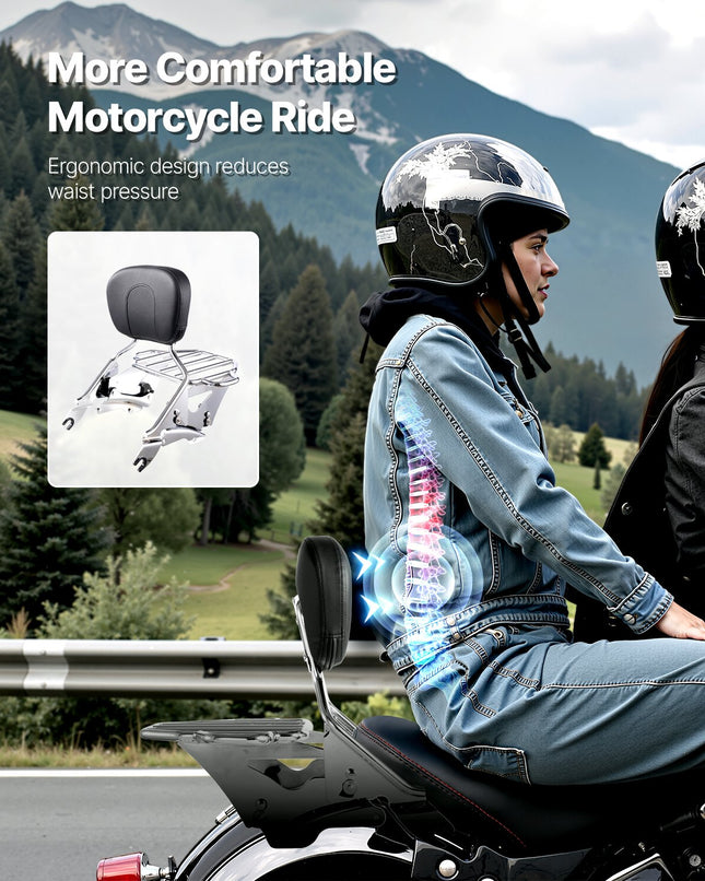Motociklo atlošas su bagažine VEVOR 1504, skirtas Harley-Davidson Touring