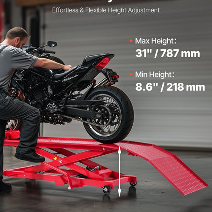 Motociklų pakėlimo platforma VEVOR JL-M03108, 450 kg keliamoji galia