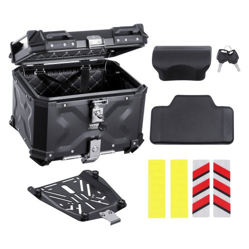 Motociklo galinė dėžė VEVOR 45L-B, 45 l talpa