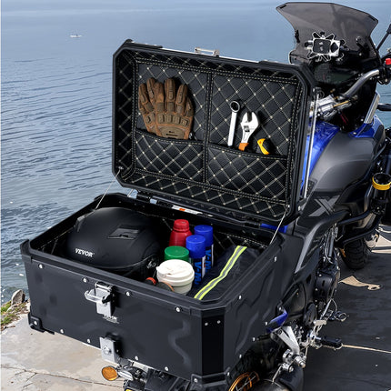 Motociklo galinė dėžė VEVOR 65L-B, 65 l talpa