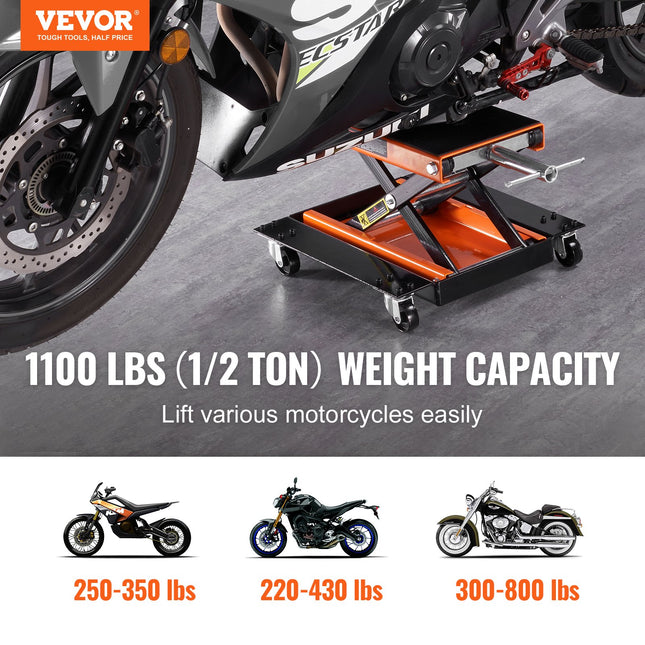 Motociklų keltuvas VEVOR M110203, 499,5 kg