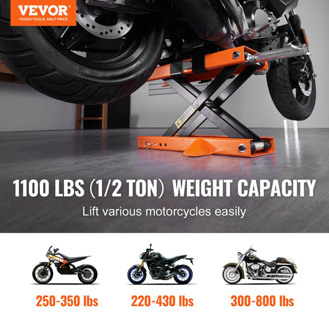 Motociklų keltuvas VEVOR M110202, 499,5 kg