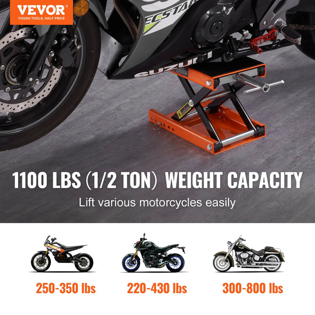 Motociklų keltuvas VEVOR M110201, 500 kg