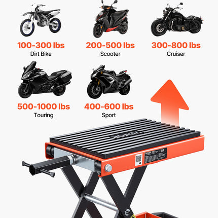 Motociklų keltuvas VEVOR JL-M01112, 680 kg
