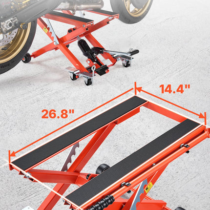 Hidraulinis motociklų keltuvas VEVOR JL-M01108, 499 kg