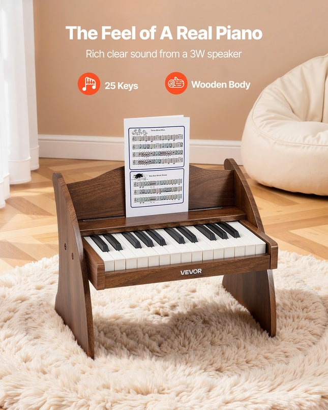 Vaikiškas skaitmeninis pianinas VEVOR SLW825, 25 klavišai
