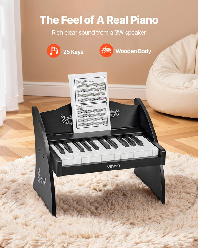 Vaikiškas skaitmeninis pianinas VEVOR SLW825, 25 klavišai