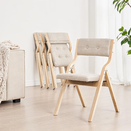 Medinės sulankstomos kėdės VEVOR ZD-2501, 2 vnt. komplektas