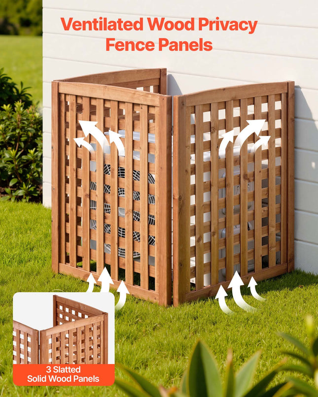 Medinė dekoratyvinė tvorelė VEVOR SS003, 810 x 960 mm
