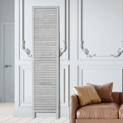 Medinė kambario pertvara VEVOR SS-004-4P-WH, 4 dalių, 170 cm