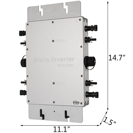 Saulės mikro inverteris VEVOR 1200W, MPPT IP65