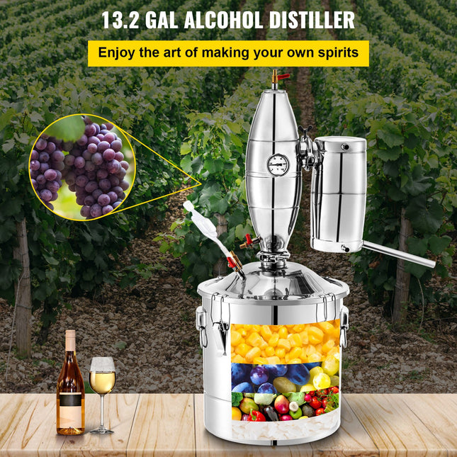 Alkoholio distiliavimo aparatas VEVOR Moonshine Still, 50 l