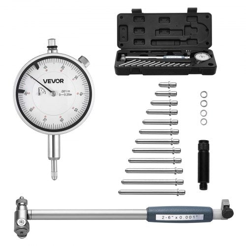 Vidmačių ir indikatorių rinkinys VEVOR IG520-210, 50,8–152,4 mm matavimo diapazonas