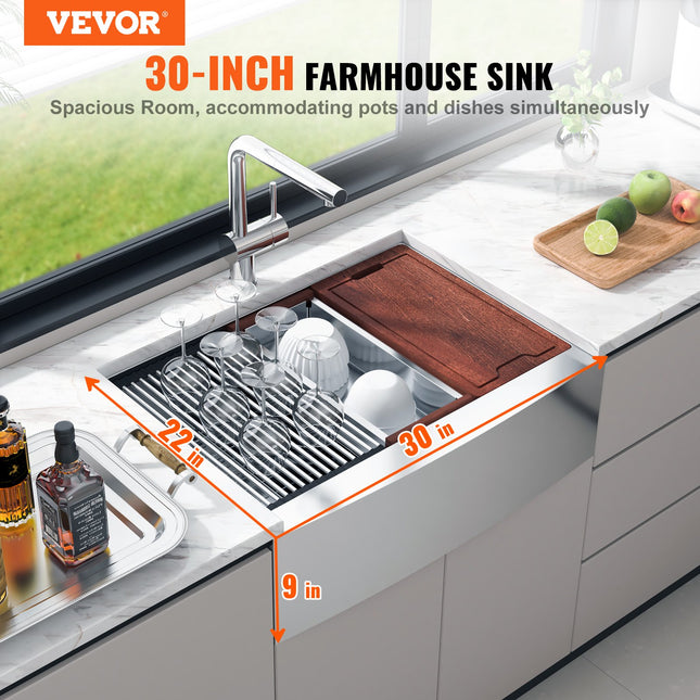 Virtuvinė plautuvė VEVOR TXHW302209RS1, 76 cm