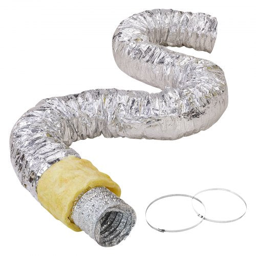 Izoliuota lanksti ventiliacijos žarna VEVOR GC160, 152,4 mm