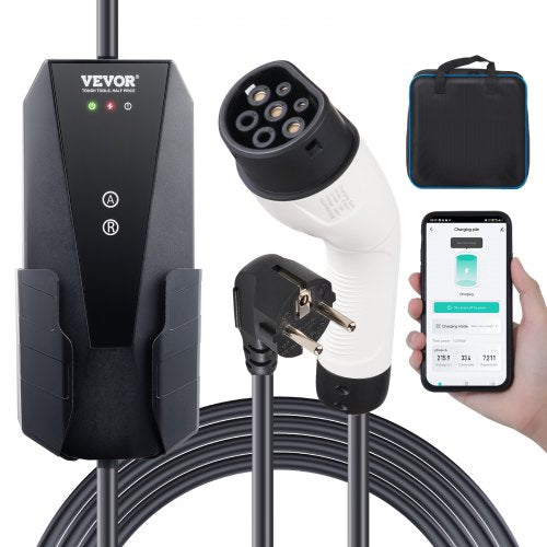 Nešiojamas elektromobilių įkroviklis VEVOR EV-B06-EU003A, 3.7 kW
