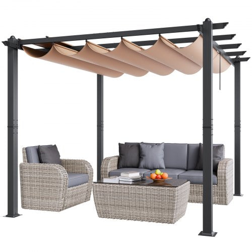 Lauko pavėsinė (pergola) VEVOR JDG-098-33DGR, 3 x 3 m
