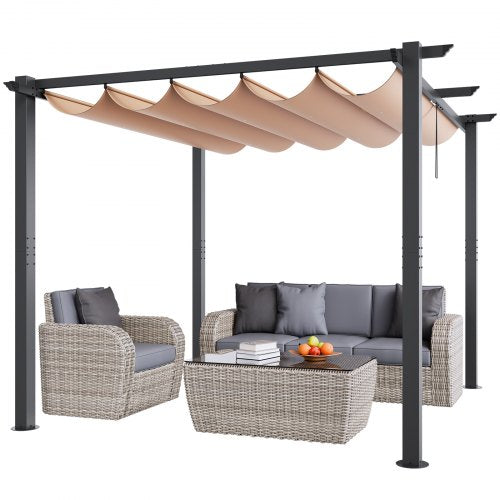 Ištraukiama pavėsinė VEVOR JDG-099-BE, 3 x 3 m