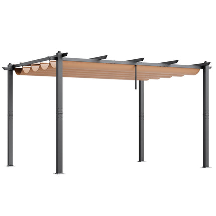 Pergola su ištraukiamu stogeliu VEVOR JDG-098-34DBE, 3 x 4 m