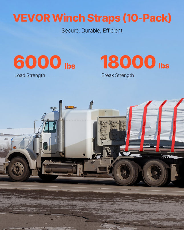 Gervės diržai VEVOR PG-08240001, 2722 kg darbinė apkrova